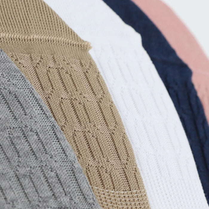 Women's Cable Mercerised Cotton Invisible Socks