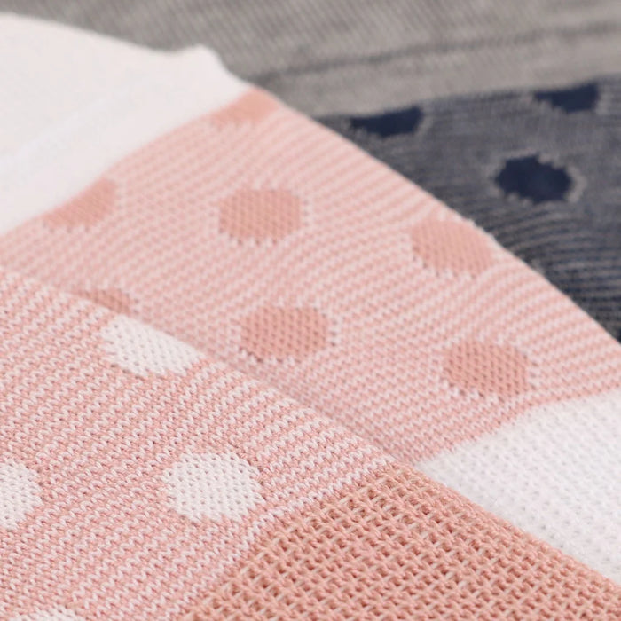 Women's Spotty Mercerised Cotton Invisible Socks