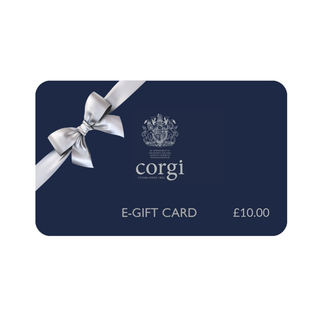 Corgi e-gift card with a bow on a white background
