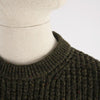 close up detail of the crew pullover