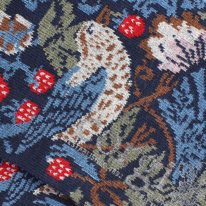 close up of the knitted fabric