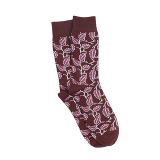 Men's Vine Leaves Cotton Socks