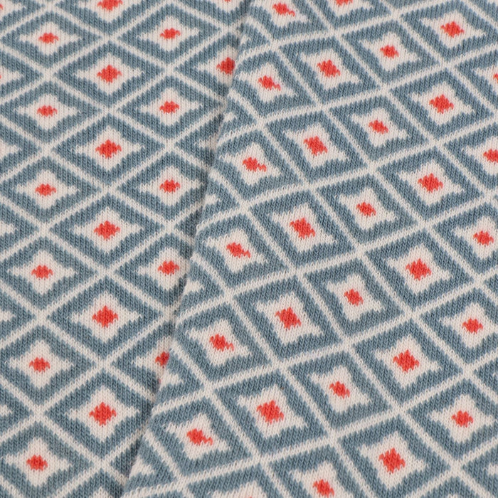 Women's Tile Print Cotton Socks