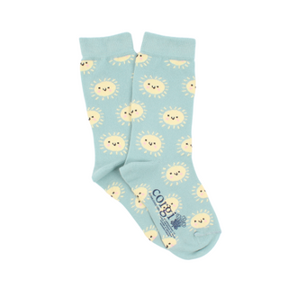 Kids Happy Sun Cotton Socks
