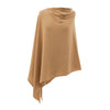 Camel poncho on a white background