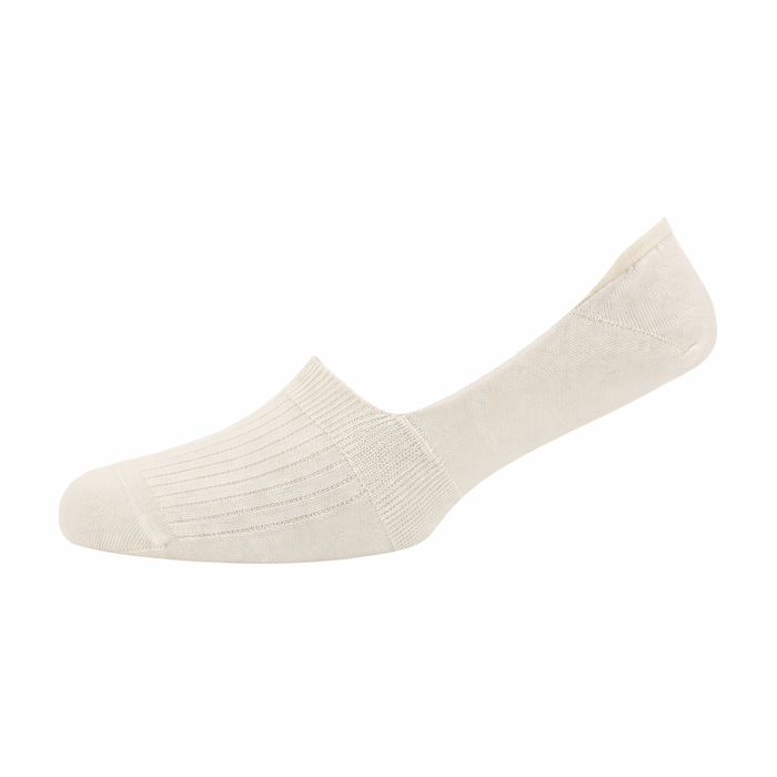 Women's Rib Mercerised Cotton Invisible Socks
