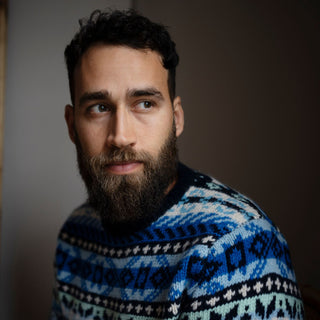 Fair isle jumper in Blue