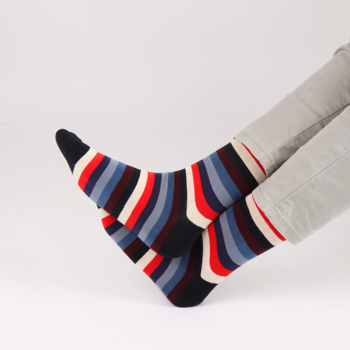 Men's Signature Striped Socks.
