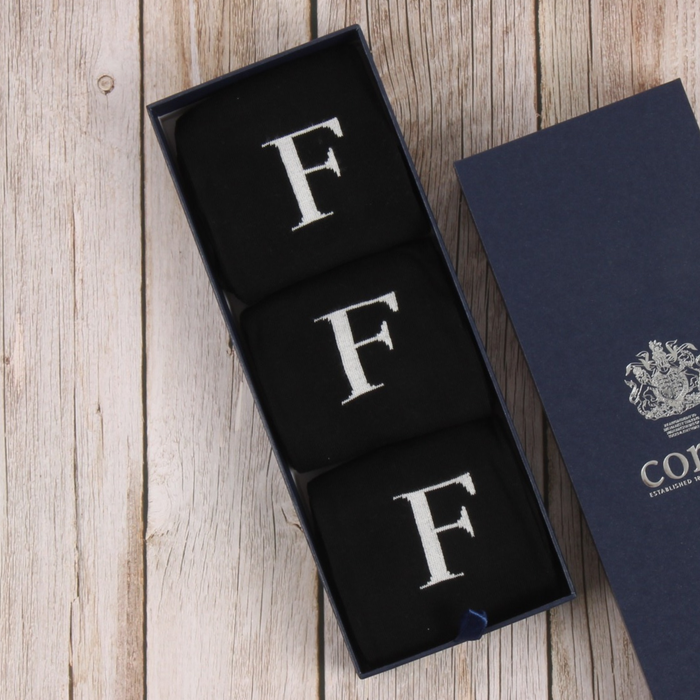 Men's Letter Socks - Corgi Socks