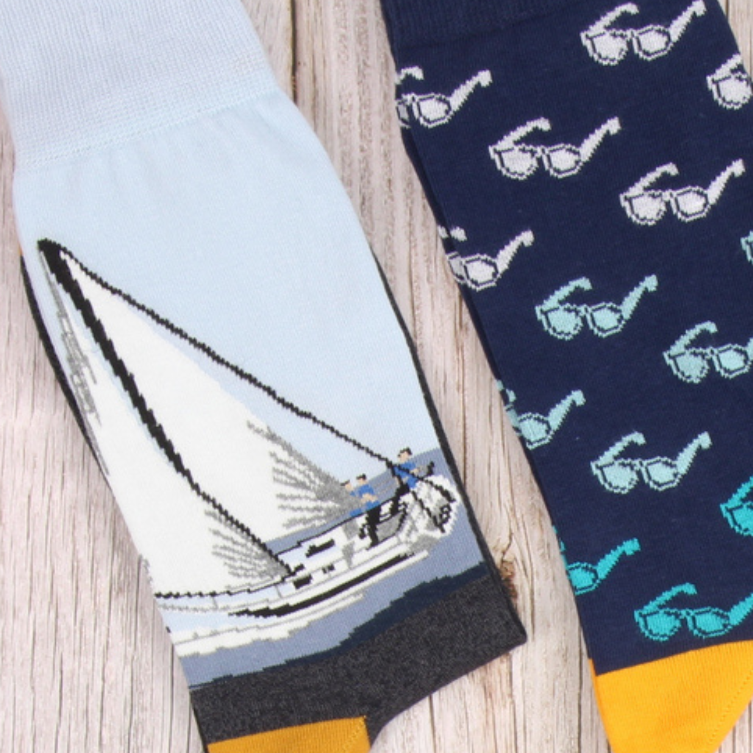 Men's Sail Boat Cotton Socks