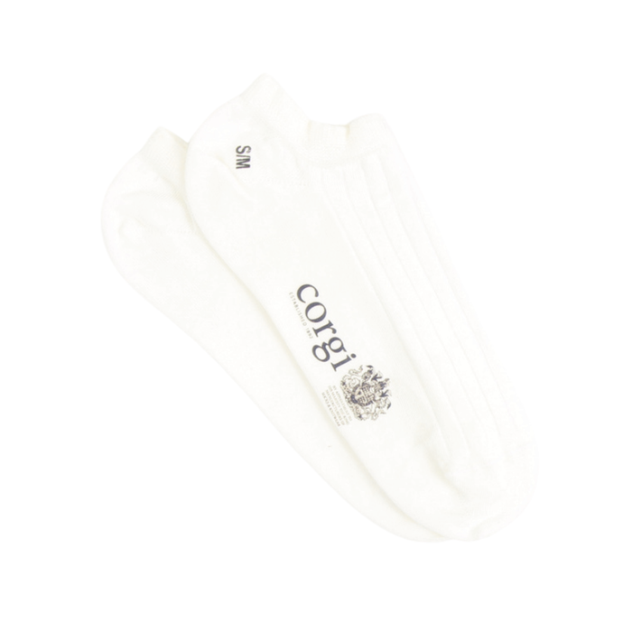 Women's Cotton Trainer Socks Ecru