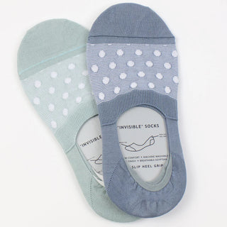 Women's Spotty Mercerised Cotton Invisible Socks
