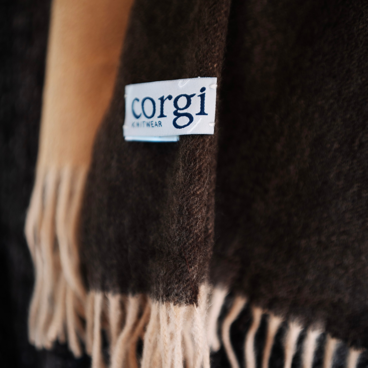Men's Woven Cashmere Ombre Scarf