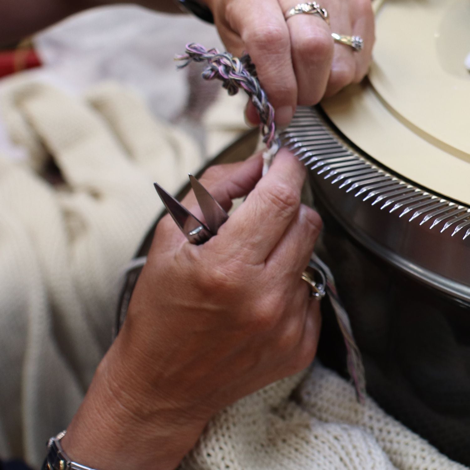factory image of someone hand linking