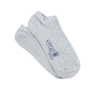 Women's Cotton Trainer Socks Silver