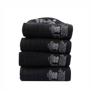 Men's 4-Pair Ribbed Cotton Gift Box - Corgi Socks