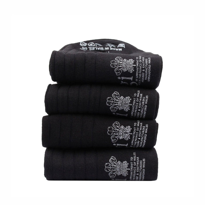 Men's 4-Pair Ribbed Merino Wool Gift Box - Corgi Socks