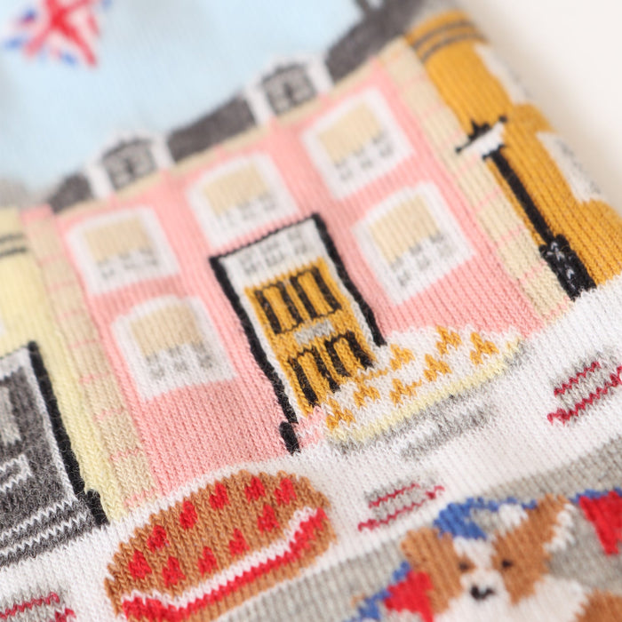 Men's Coronation Street Party Scene Cotton Socks - Corgi Socks