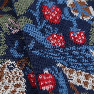 Men's William Morris Strawberry Thief 1883 Cotton Socks - Corgi Socks