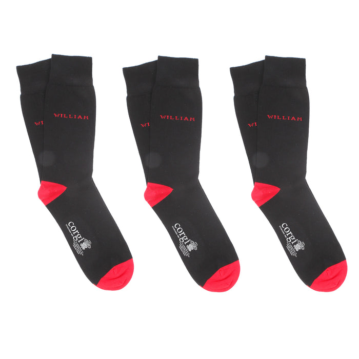 Men's 3-Pair Personalised Socks