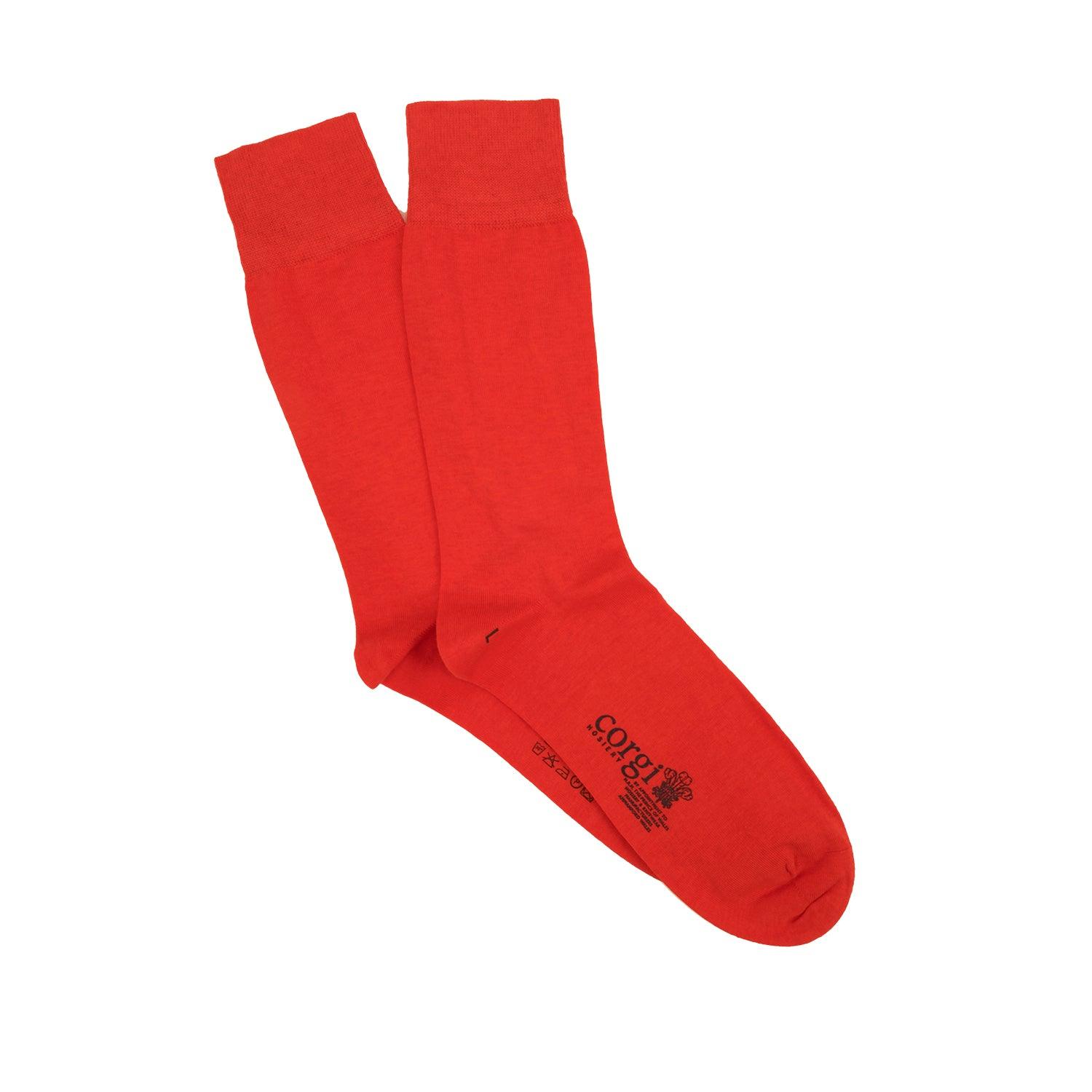 Plain Luxury Cotton & Cashmere Socks - Corgi Socks