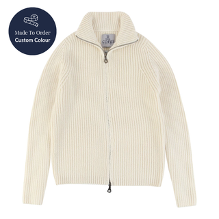 Women's Ribbed Zip Cardigan