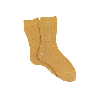 Women's Cabled Mercerised Cotton Socks - Corgi Socks