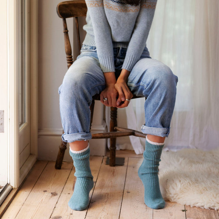 Women's Cashmere Cotton Slouch Socks