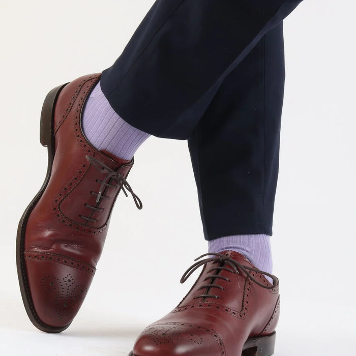 Men's Pembroke Ribbed Cotton Socks