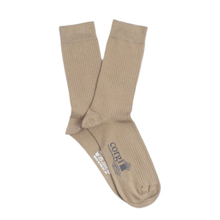 Women's Ribbed Mercerised Cotton Socks