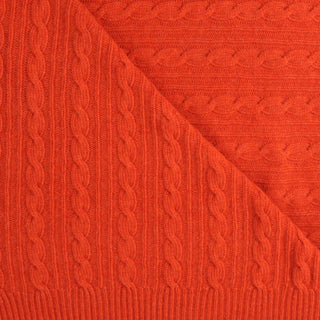 Cable Wool Throw