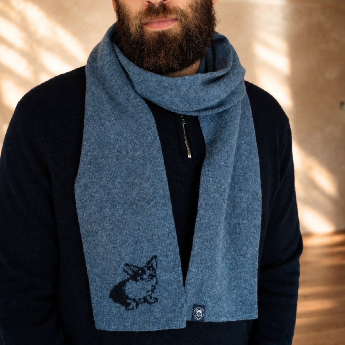 Unisex Corgi Dog Cashmere Scarf