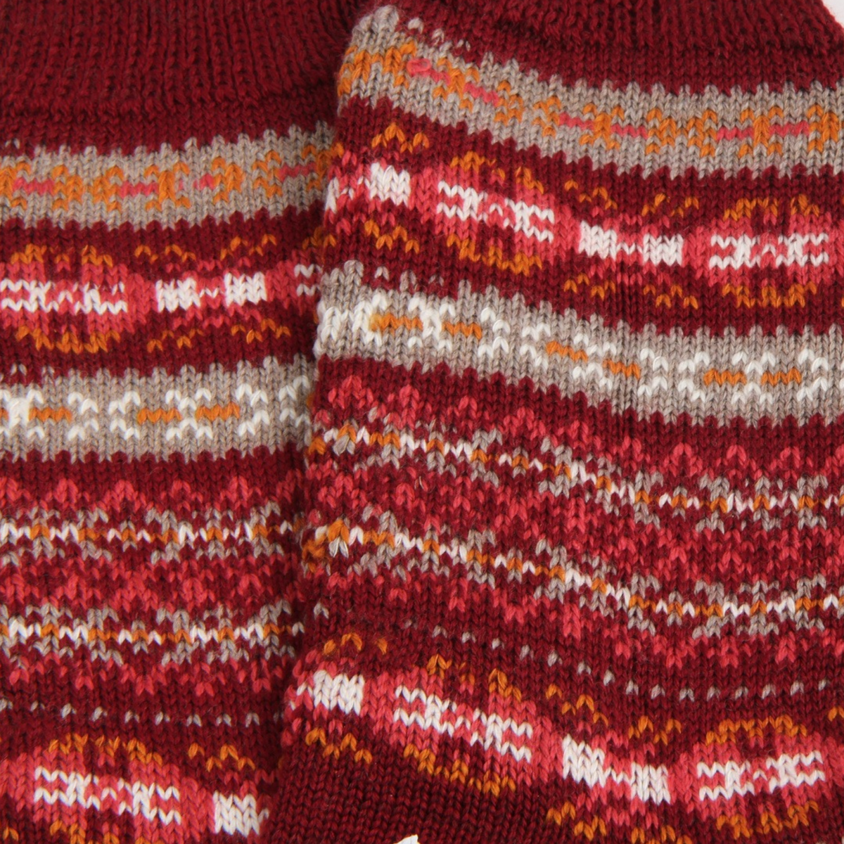 Women's Fair Isle Wool & Cotton Socks