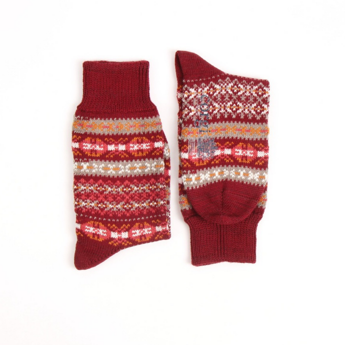 Women's Fair Isle Wool & Cotton Socks