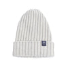 Grey Women's Ribbed Wool Beanie
