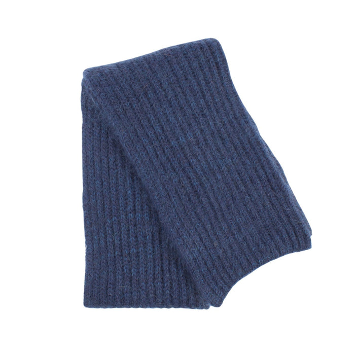 mohair scarf in blue