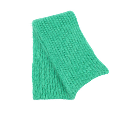 mohair scarf in green