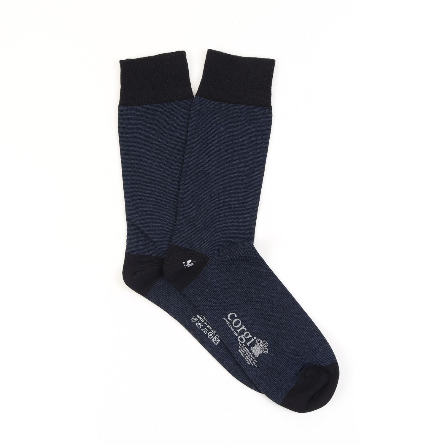 Men's Micro Striped Cashmere Blend Socks