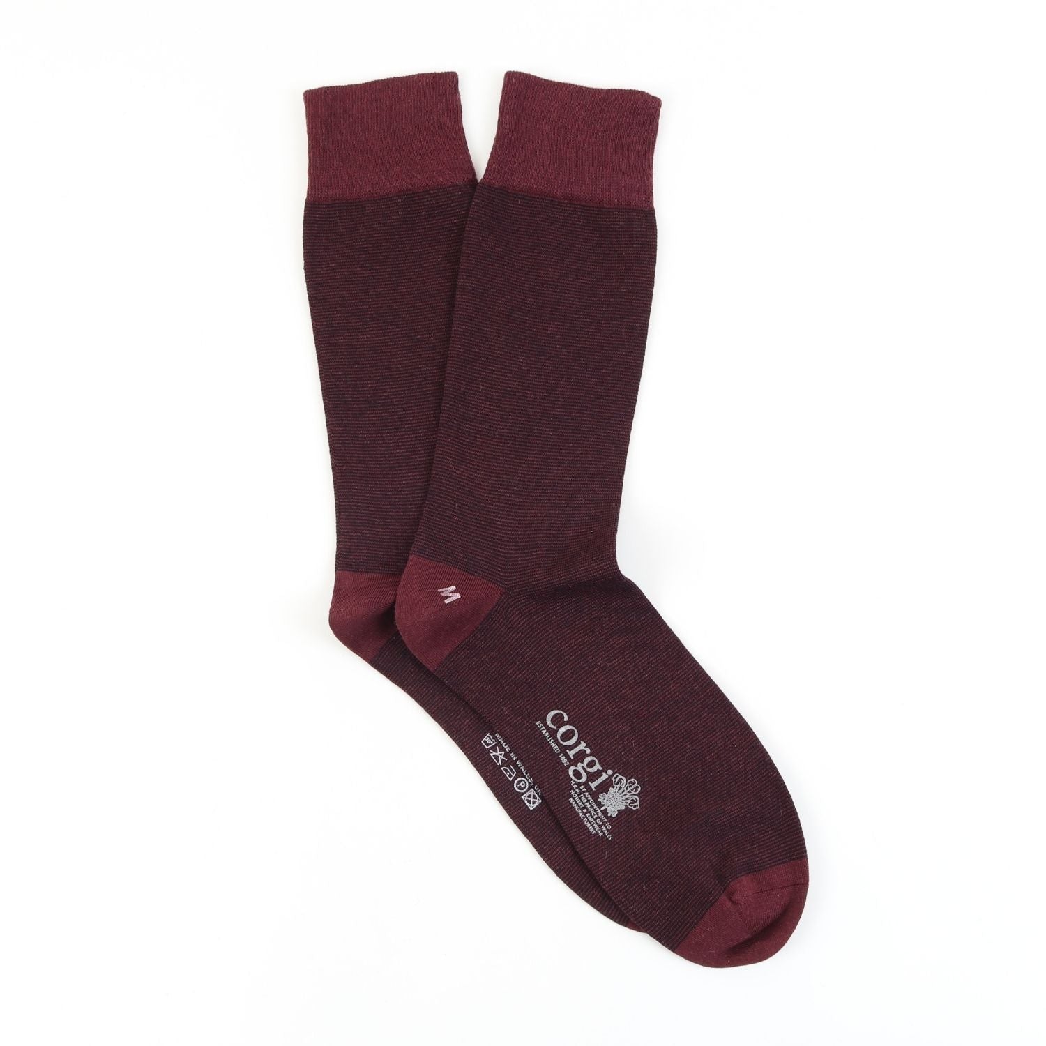 Men's Micro Striped Cashmere Blend Socks