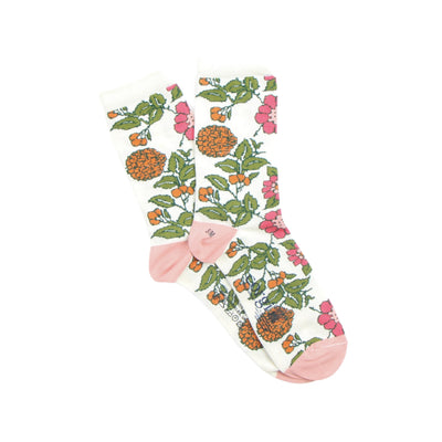 Women's Floral Tapestry Cotton Socks