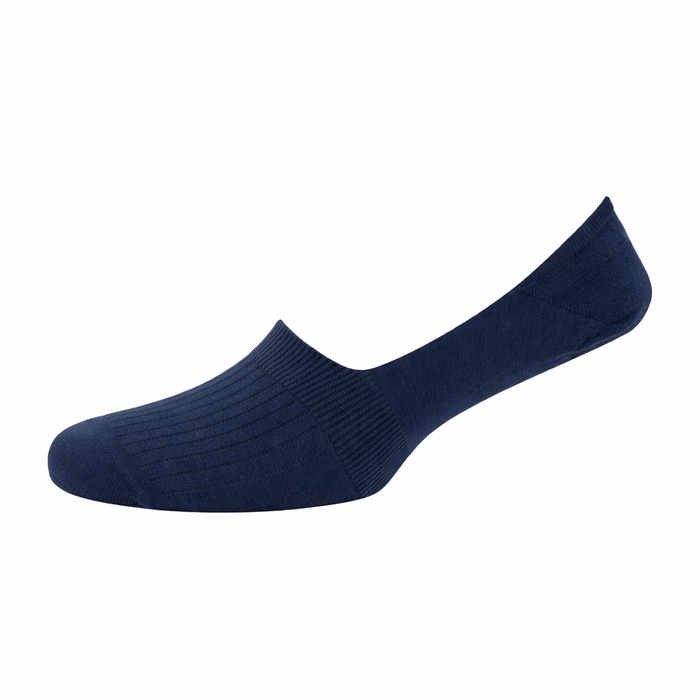 Women's Rib Mercerised Cotton Invisible Socks