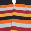 close up of colourful striped socks
