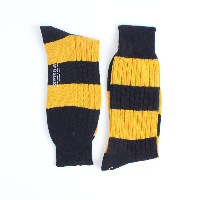 Men's Pure Cashmere Stripe Socks