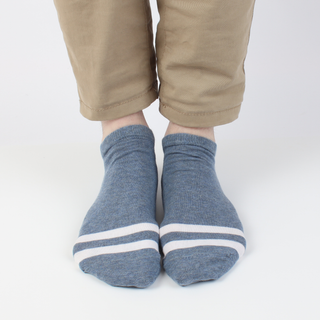 Men's Stripe Cotton Trainer Socks