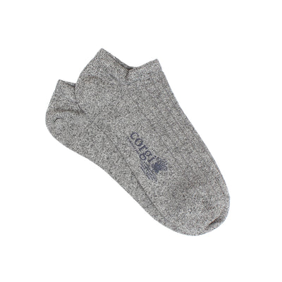 mens grey socks - cotton trainer socks