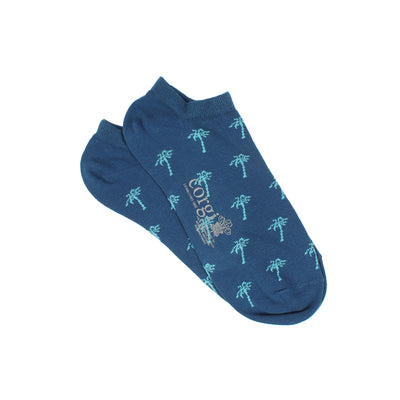 Men's Palm Trees Cotton Trainer Socks