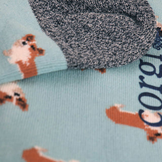 Women's Corgi Dog Cotton Trainer Socks