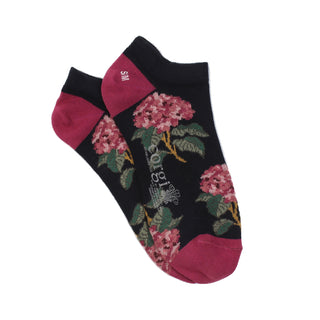 Women's Ankle Hydrangea Cotton Trainer Socks