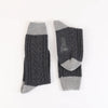 Men's Handmade Fan Cable Pure Cashmere Socks