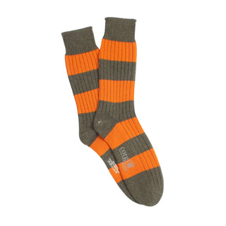 Men's Rugby Stripe Cashmere Socks